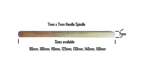 Door window handle spindle 7mm - handle,