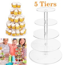 5-Tiers Cupcake Holder Clear