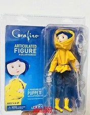 20cm Coraline Bendy Fashion Doll in Raincoat and Boots Caroline Figure Kids Gift