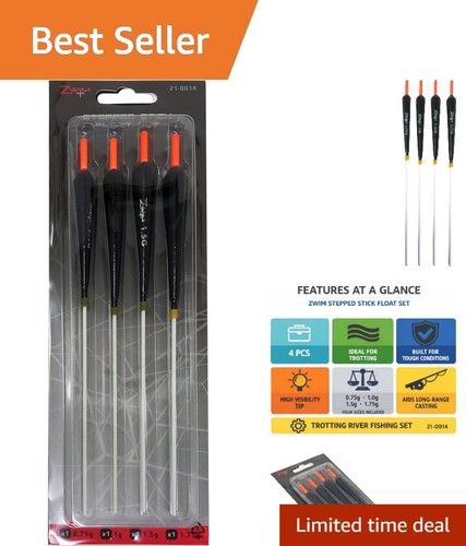 4pc balsa wood stepped floats - balsa,