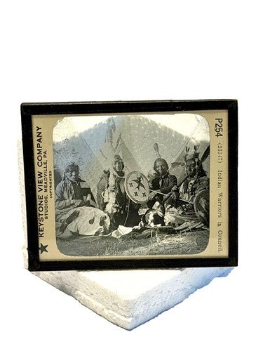 Native american glass negative - american,