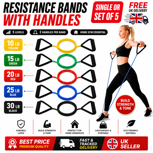 Resistance tube bands with - 1/5,