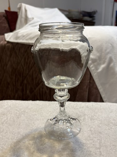 Vintage footed clear - vintage, glass