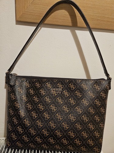 Guess vikky leather tote - leather, bag