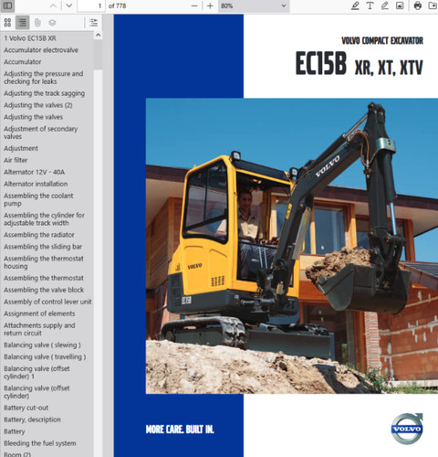 Volvo ec15b mini - ec15b, excavator