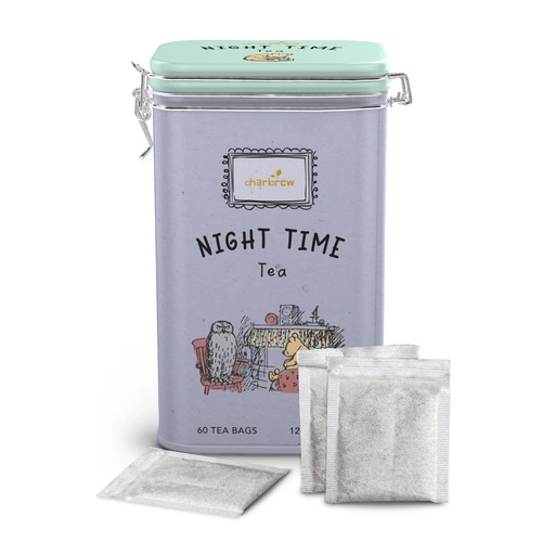 Night time winnie tea tin - night,