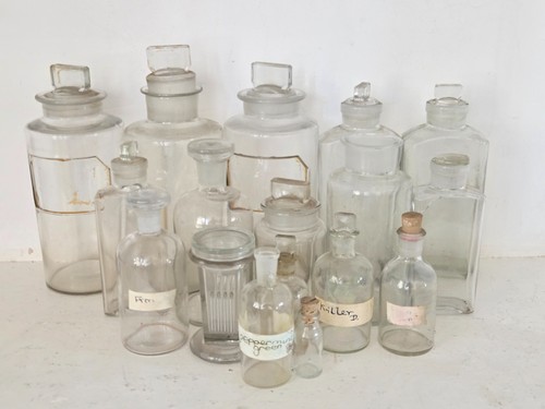 Vintage antique clear glass - antique,