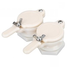 2 Pcs White Beekeeping Supplies Honey Gate Extractor Valve for Bucket