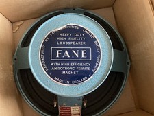 vintage 12 Fane 122/10  12” speakers 1960's Pulsonic Cones Boxed 15 Ohm