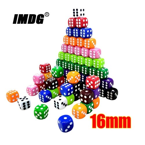 16mm spot dice - (select, colour)