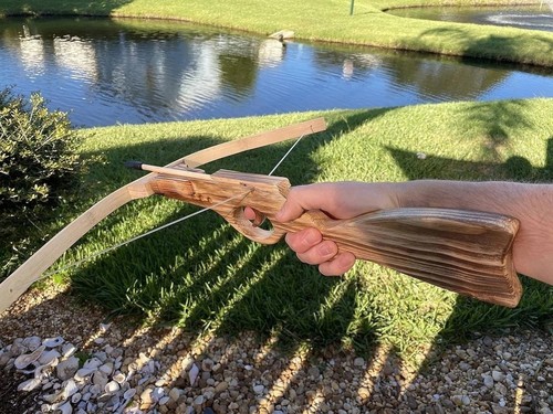 Wooden pistol crossbow - wooden,