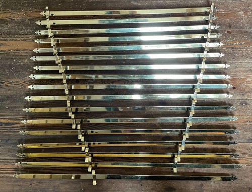 Antique brass stair rods 34 - 17,