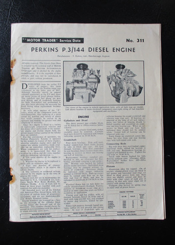 Perkins 144 diesel engine - diesel,