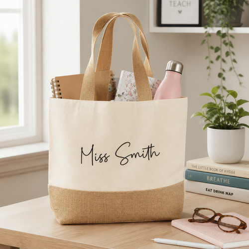 Personalised teacher tote bag - tote,