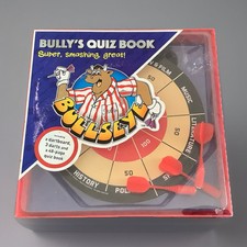 Bullseye TV Bully’s Quiz Book With Dartboard & 3 Darts Complete In Box