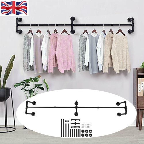 Wall mounted clothes rail - wall,