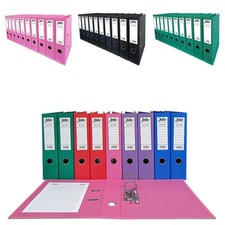 10 Pack Lever Arch Files A4 Document Storage Files 70mm Binder Folder For Office