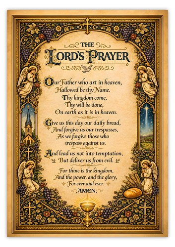 The lord prayer poster - the,