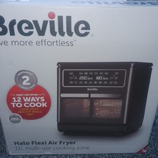 Breville Halo Flexi Digital Dual Air Fryer Oven 11L 2400W Black VDF138