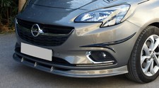 FRONT SPLITTER FOR OPEL/VAUXHALL CORSA E (2014-2019) ABS GLOSS BLACK