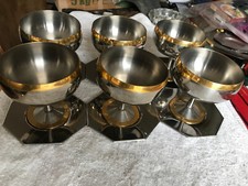 Zepter set of 6 goblets 24 k