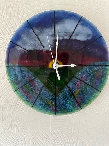 Vintage round fused art - fused,