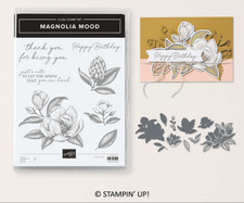 Stampin Up! Magnolia Mood Stamp Set &  Dies BUNDLE