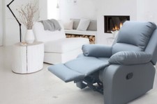 GREY SINGLE RECLINERING SOFA