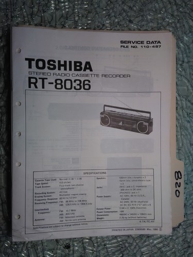 Toshiba 8036 service manual - service,