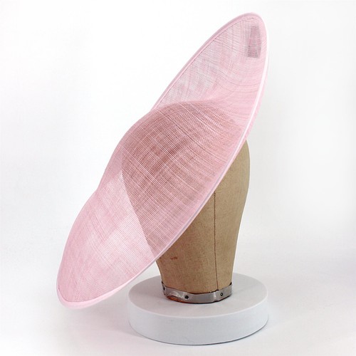 Made sinamay side sweep hat - made,