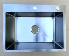 24x18x9'' Kitchen Sink 304 Stainless Steel Drop In Topmount Kitchen & Bar Sink