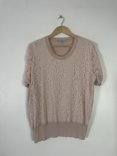 Chesca pale pink knit lace - chesca,