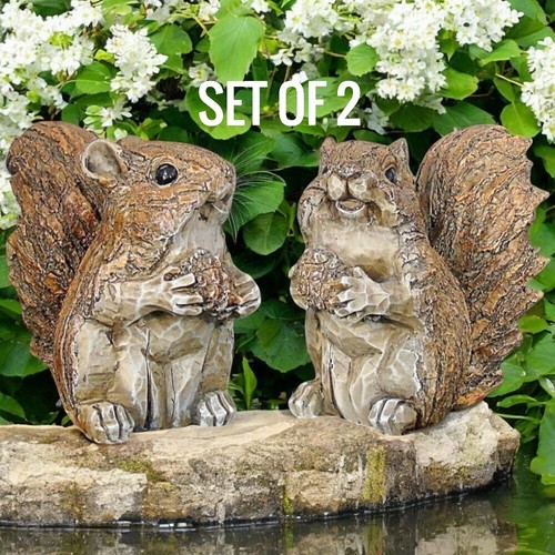 Red squirrel garden ornament - squirrel,