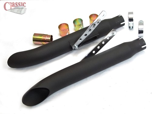 Slash cut mufflers - , for