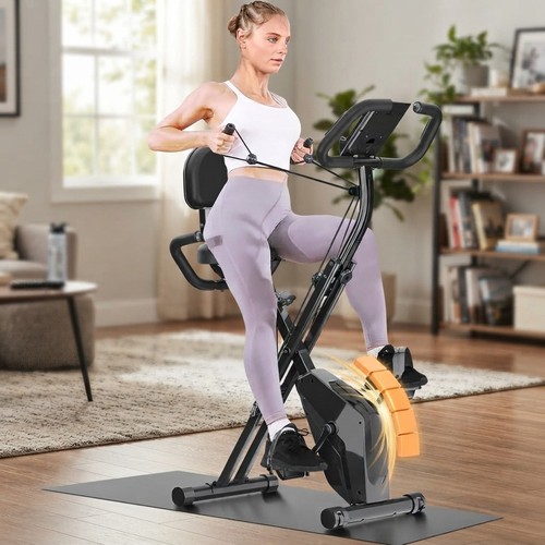 Foldable stationary bike with - foldable,