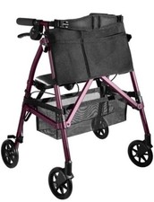 Stander EZ Fold-N-Go Wonder Walker Rollator ~ #4350-RR ~ Regal Rose ~ New