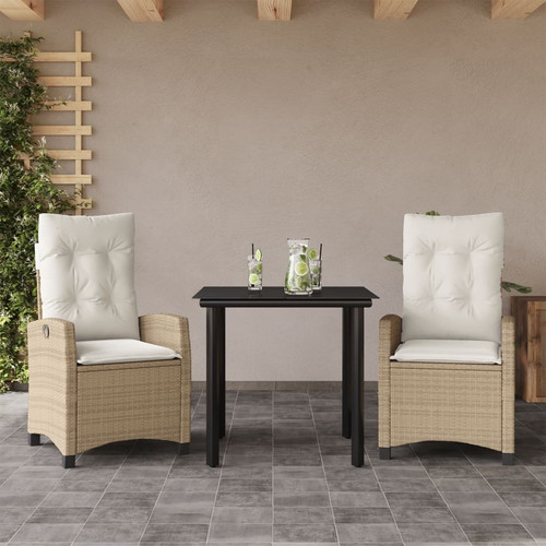Garden dining set beige - set,