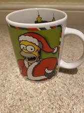 Christmas The Simpsons Homer Bart China Mug Matt Groening