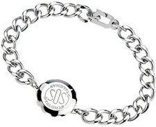 SOS Talisman Gents Stainless Steel Bracelet