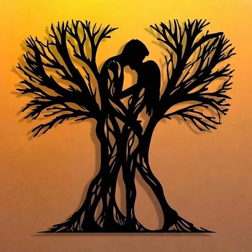 Romantic couple tree metal - couple,
