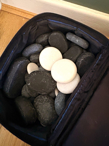 Hot stone massage set - stone,