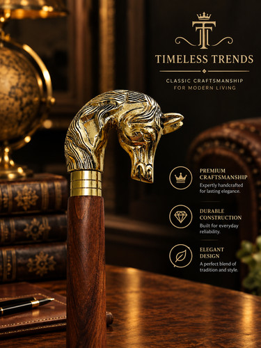 Solid brass wolf - brass,