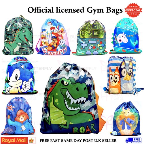 Kids character gym bag - bag, pe