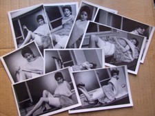 Smiling Pretty Directoire Knickers Model. Set of 9 x 1960's photos.  (P)
