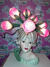 Vintage Relpo Lady Head Vase