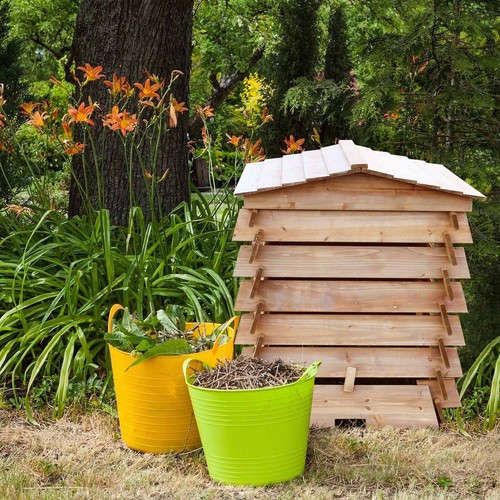 Wooden composter compost bin - composter,