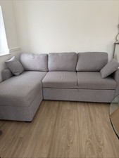 Habitat Grey Corner Sofa Bed