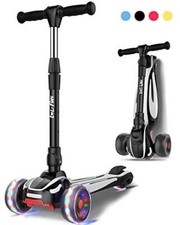 3 Wheel Scooter for Kids Ages 3-12 Years Old Boy Girl with 4 Adjustable