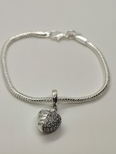 Charm and Bracelet I Love you to the Moon and Back S925 Sterling Silver Dangle