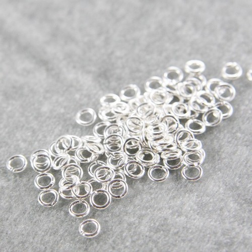 100 pieces bright silver - pieces,